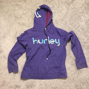 SALE Hurley purple drawstring sweatshirt hoodie